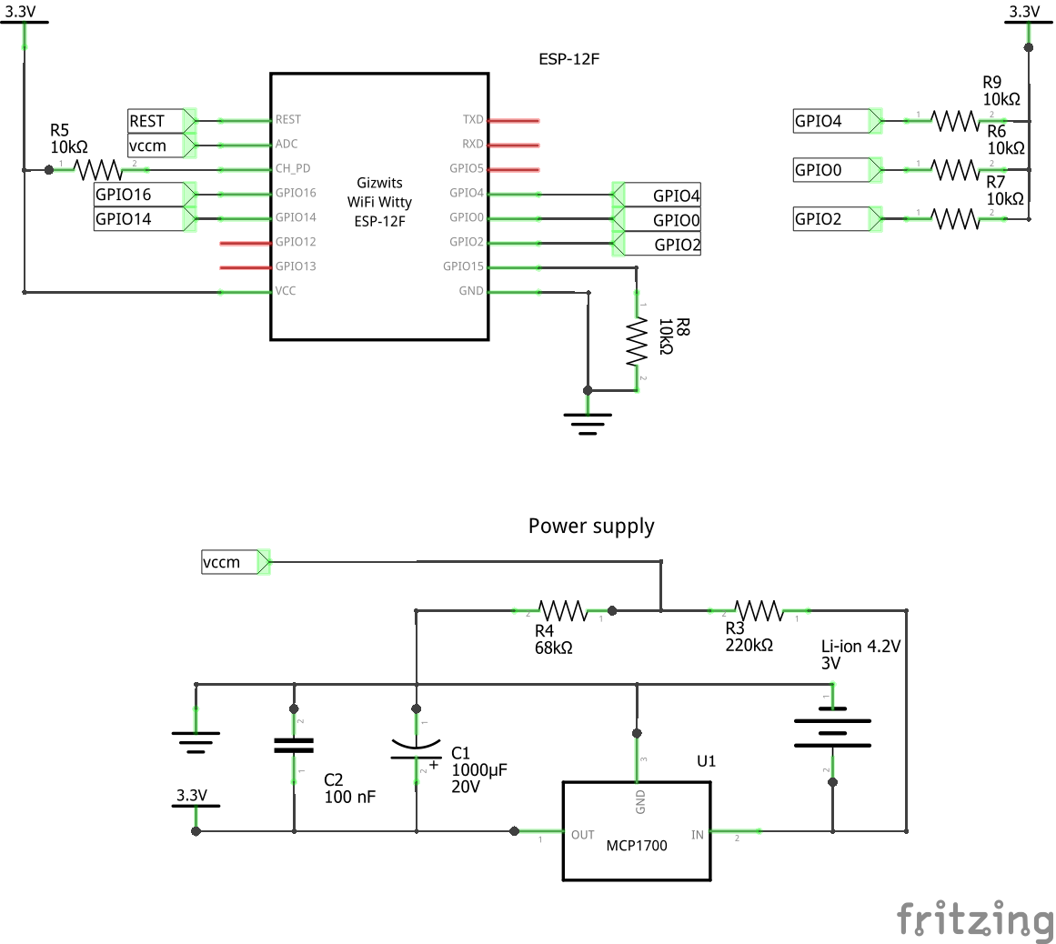 ESP 8266 power supply unit